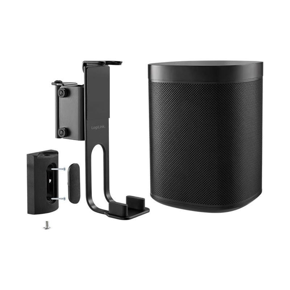 LogiLink Lautsprecher Wandhalterung für SONOS ONE ONE SL PLAY 1 Schwarz