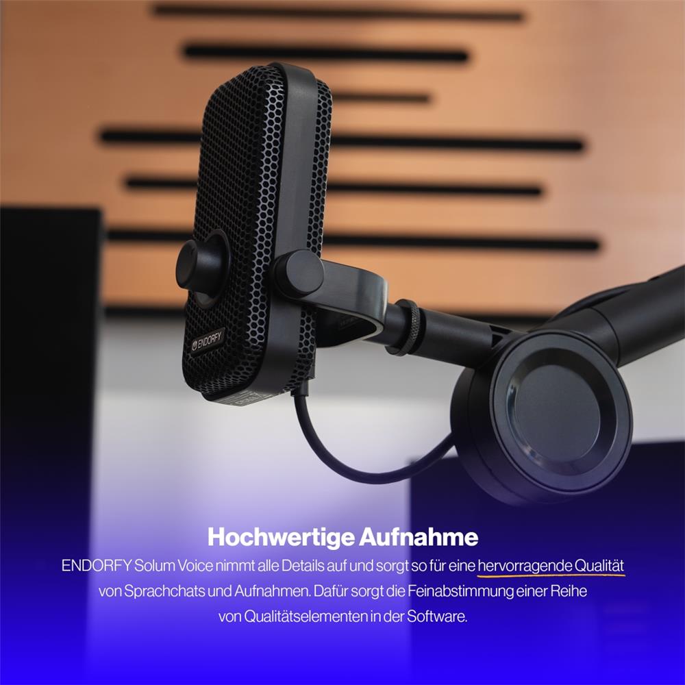 ENDORFY Solum Voice Gaming USB Mikrofon mit Boom Arm und RGB