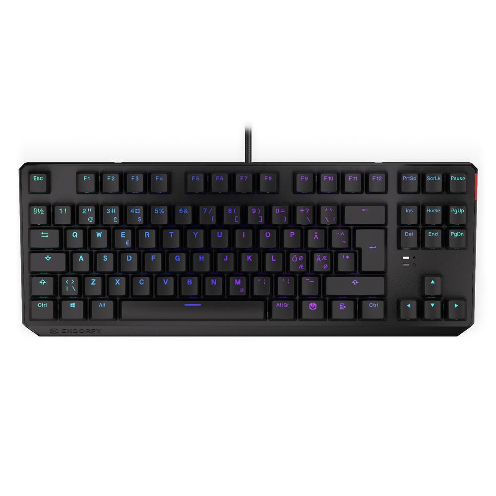 ENDORFY Thock TKL NO Red, mechanische Tastatur, RGB, schwarz