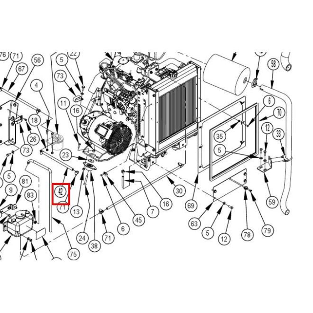 Nilfisk Original 56481686 Röhrengummi 312x60 E00556 Ersatzteil