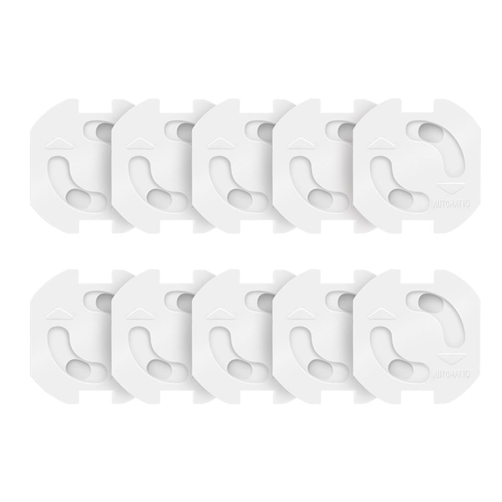 LogiLink Steckdosenschutz mit Automatikverschluss in weiß, 10er Set