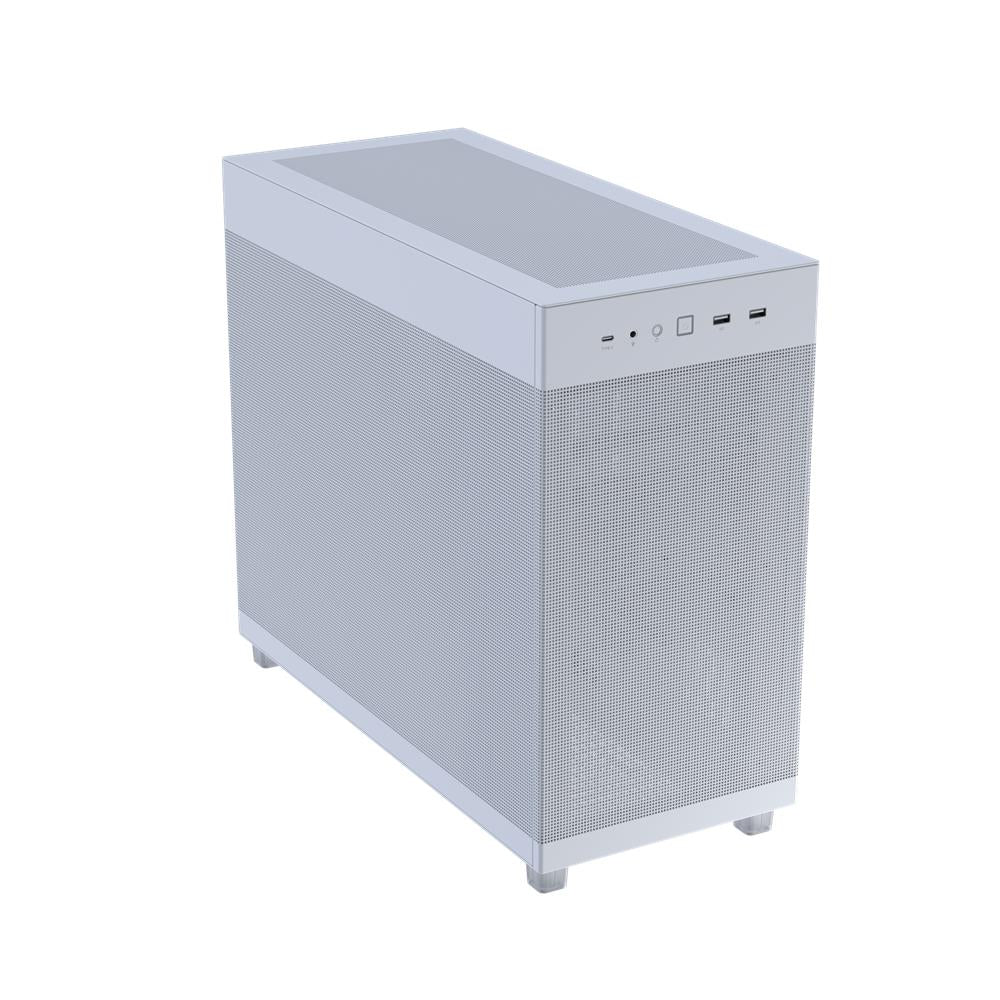 ASUS Prime AP303 Mesh Panel ATX PC Gehaeuse White mit 360 mm Radiator und USB 20Gbps