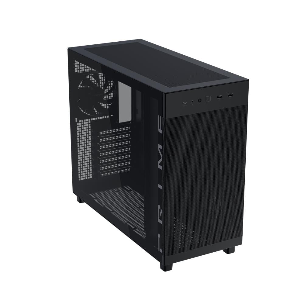 ASUS Prime AP303 TG ATX PC Gehäuse Black mit 360 mm Radiator und USB 20Gbps