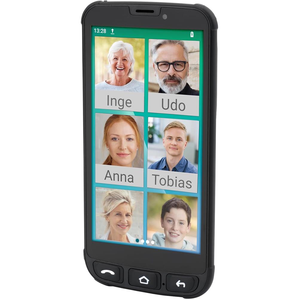 Olympia NEO MINI Senioren Smartphone Seniorenhandy Extragroße Darstellung 5 Zoll Display schwarz