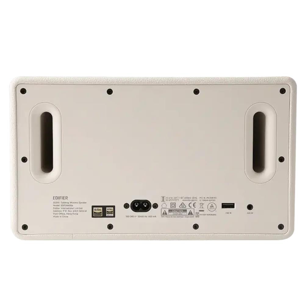 Edifier ES300 Bluetooth Lautsprecher, Creme - 60W Hi-Res Audio, AirPlay 2, LDAC, 12h Akku, Multiroom, USB & AUX