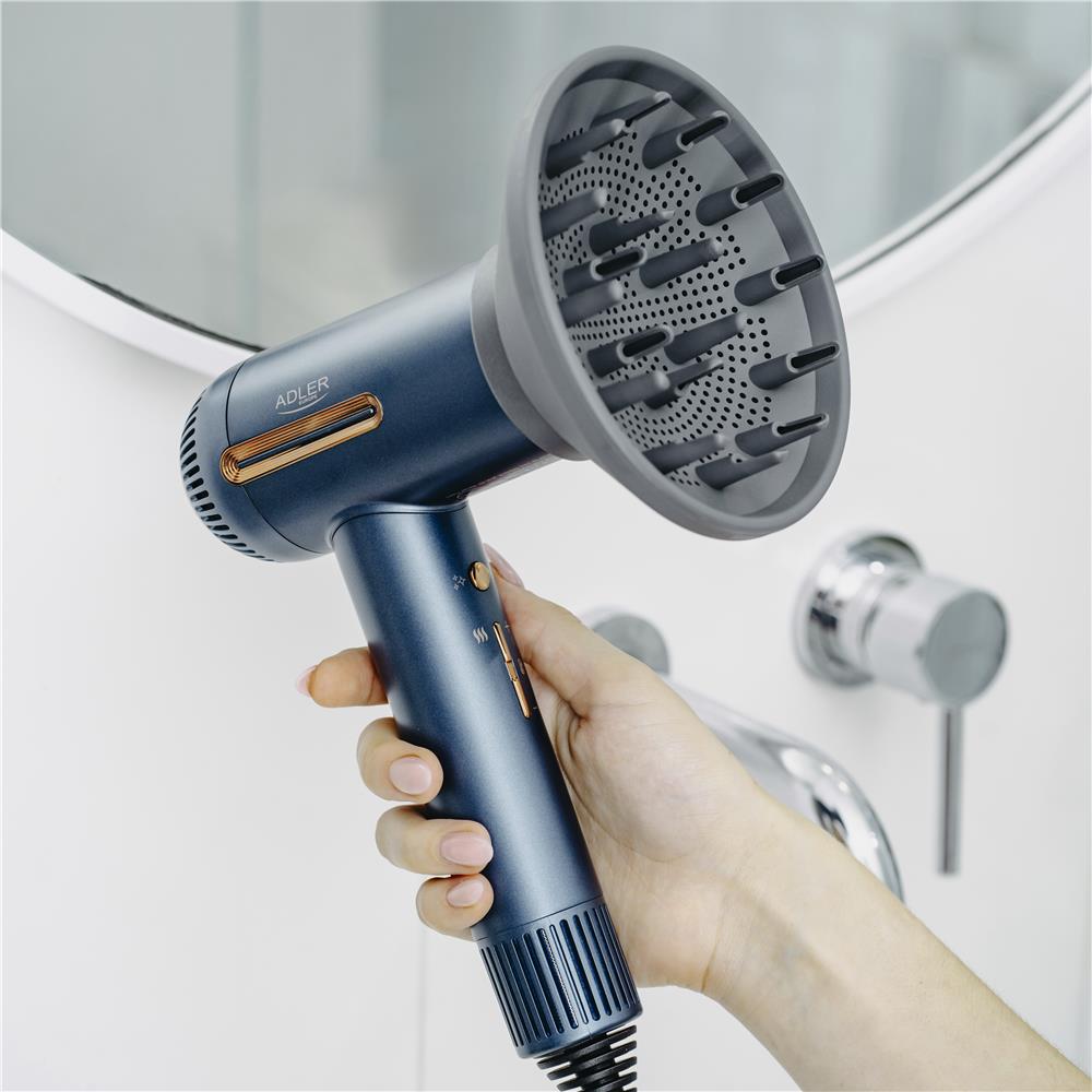 Adler AD 2271 Superspeed Haartrockner 1500W mit Ionisierung & Diffusor
