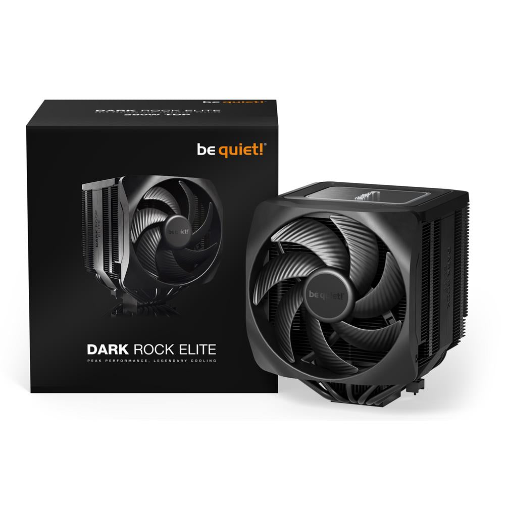 be quiet! Dark Rock Elite Luftkühler 135mm PWM Lüfter Hochleistungs-Heatpipes Frontlüfter ARGB LEDs Speed Switch