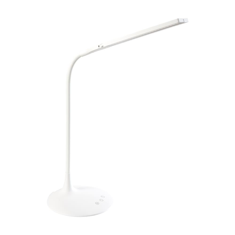 GENIE LED Schreibtischlampe TL48, flexibler Arm, weiß