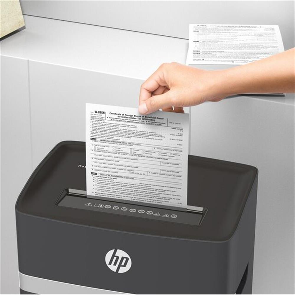 HP Pro Shredder 10MC Aktenvernichter P5 Micro Cut 10 Blatt 20 Liter