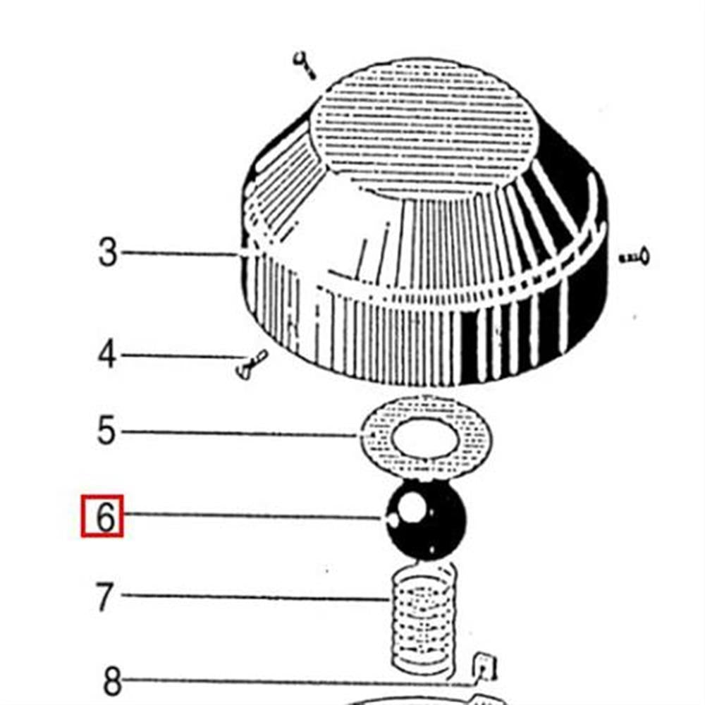Nilfisk Original L08092600 Ventilball für SC 351