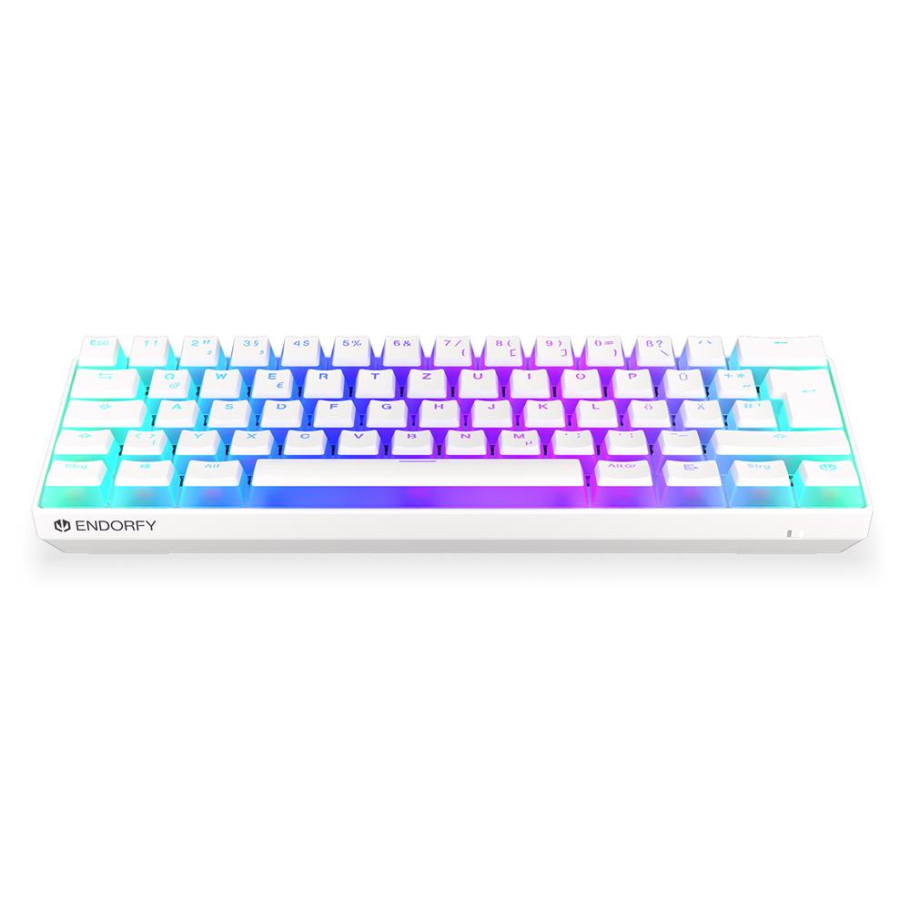 ENDORFY Keyboard Thock Compact Wireless, Tastatur, DE-Layout, Weiß, Kabellos, Beleuchtet