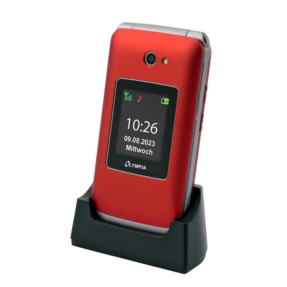 Olympia VITUS 4G Klapphandy Großtasten Bluetooth Rot