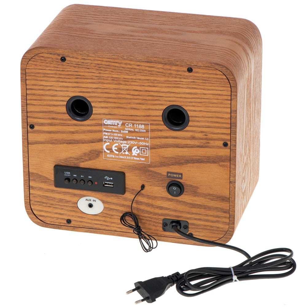 Camry CR 1188 Retro-Radio AM/FM Braun