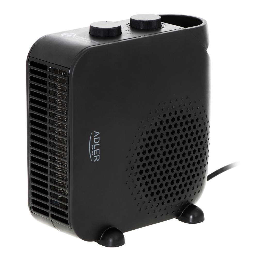 Adler AD 7725b Thermoventilator 2000 Watt Heizgerät mit Thermostat Schwarz