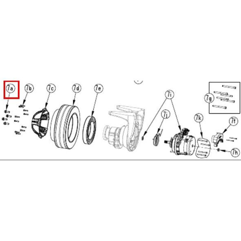 Nilfisk Original 56414211 Schraubensatz M10x30 Ersatzteil