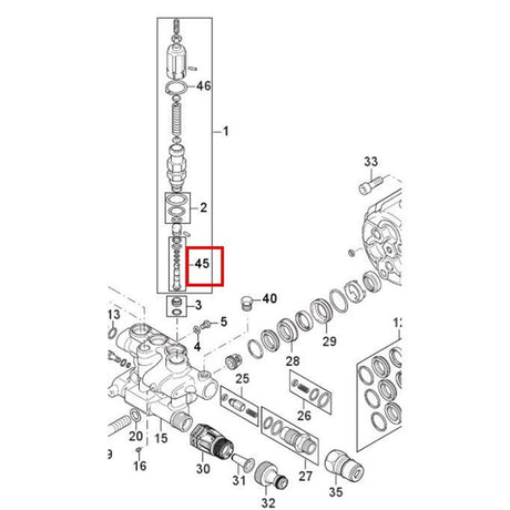 Nilfisk Original 31001099 Reparatursatz-Entlader Ersatzteil