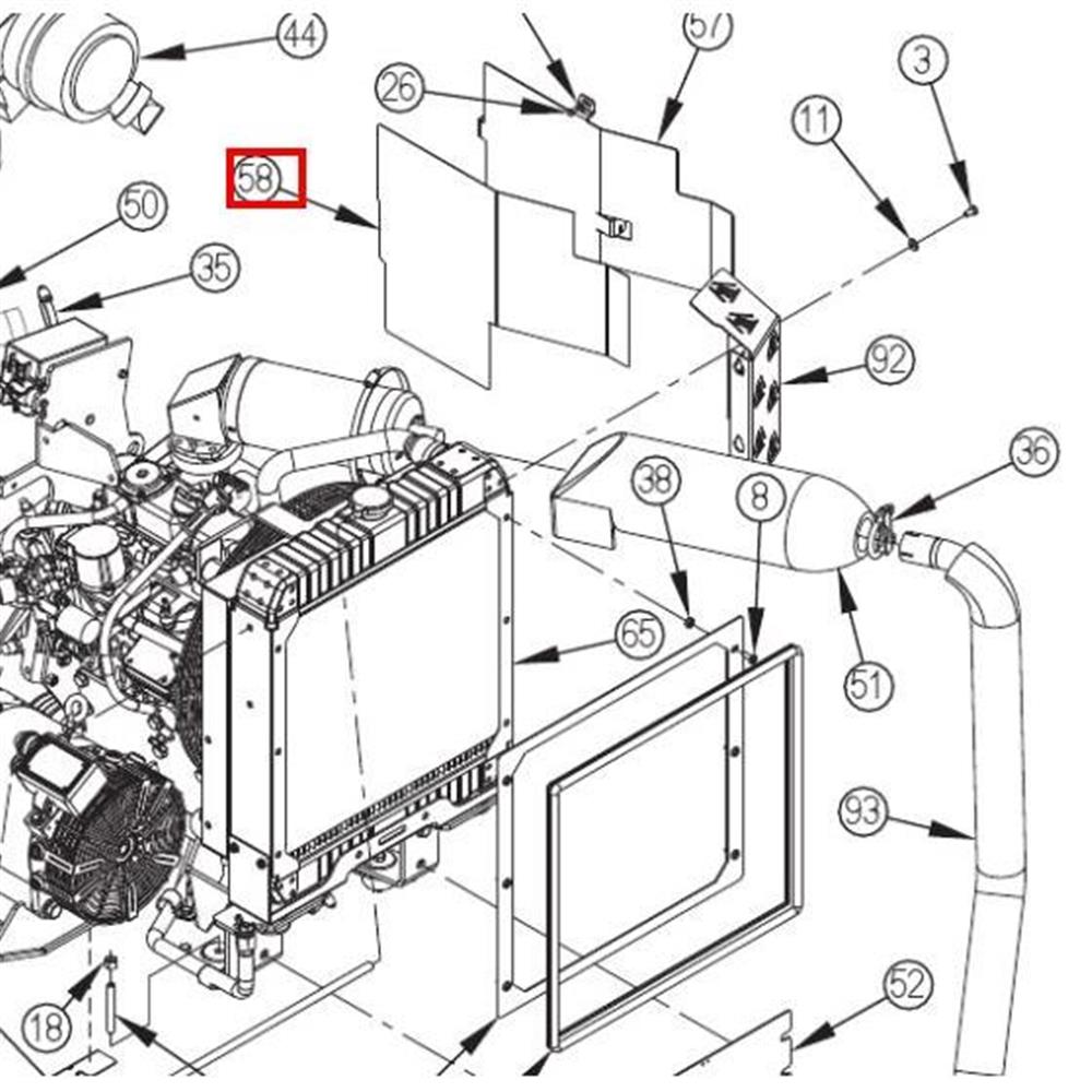 Nilfisk Original 56510714 Foam Insulation Schaumstoffisolierung