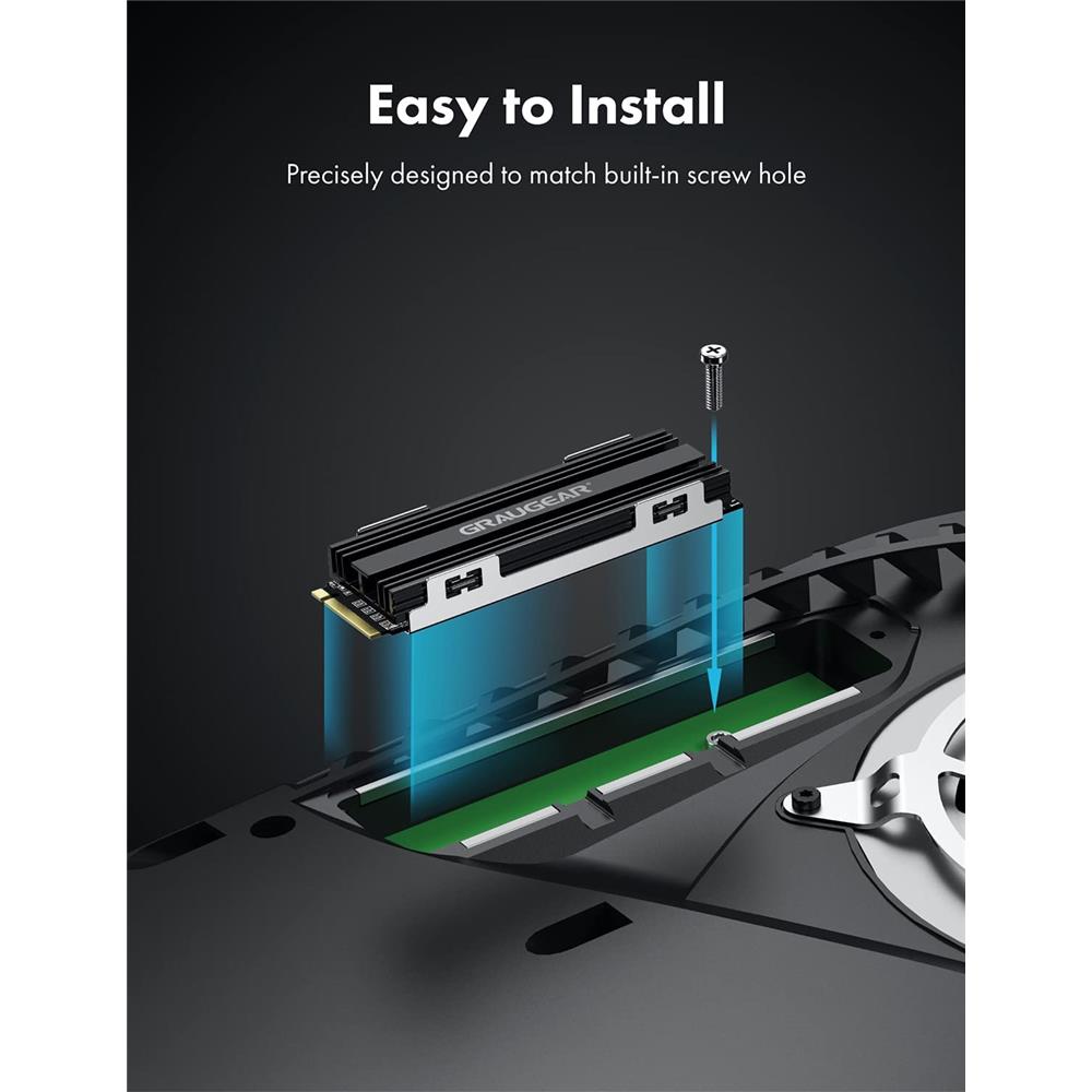 GRAUGEAR Kühlkörper Kit für PlayStation 5 M.2 SSD Speichererweiterung