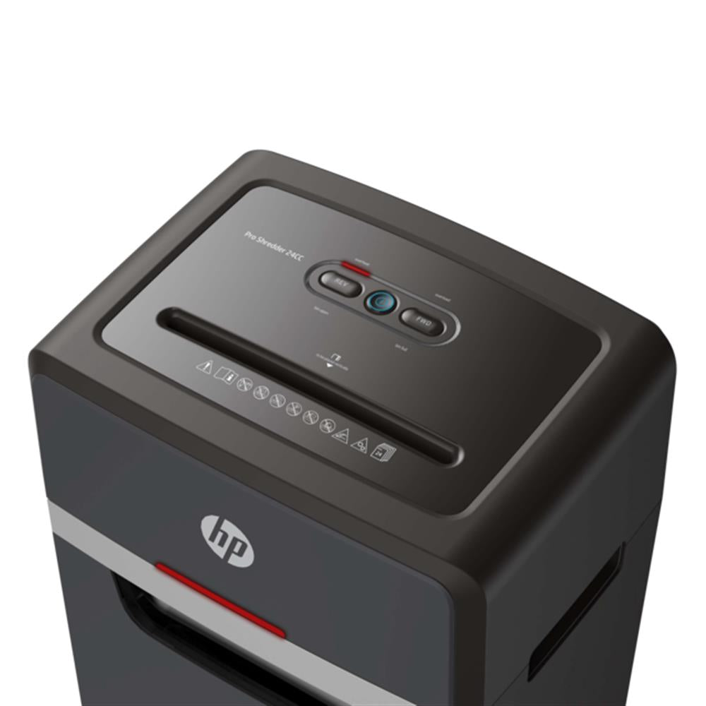 HP Pro Shredder 24CC Aktenvernichter P4 Cross Cut 24 Blatt 30 Liter
