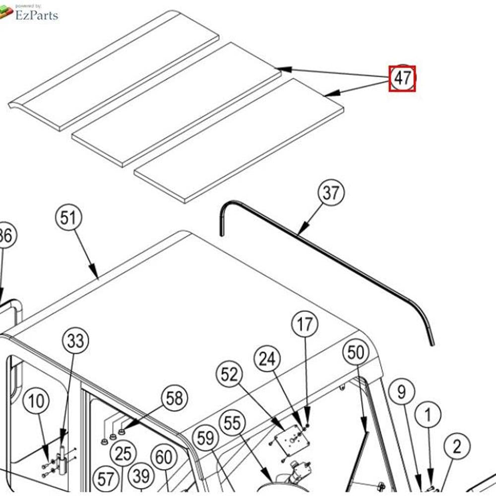 Nilfisk Original 56508628 Headliner Foam Schaumstoff Abdeckung