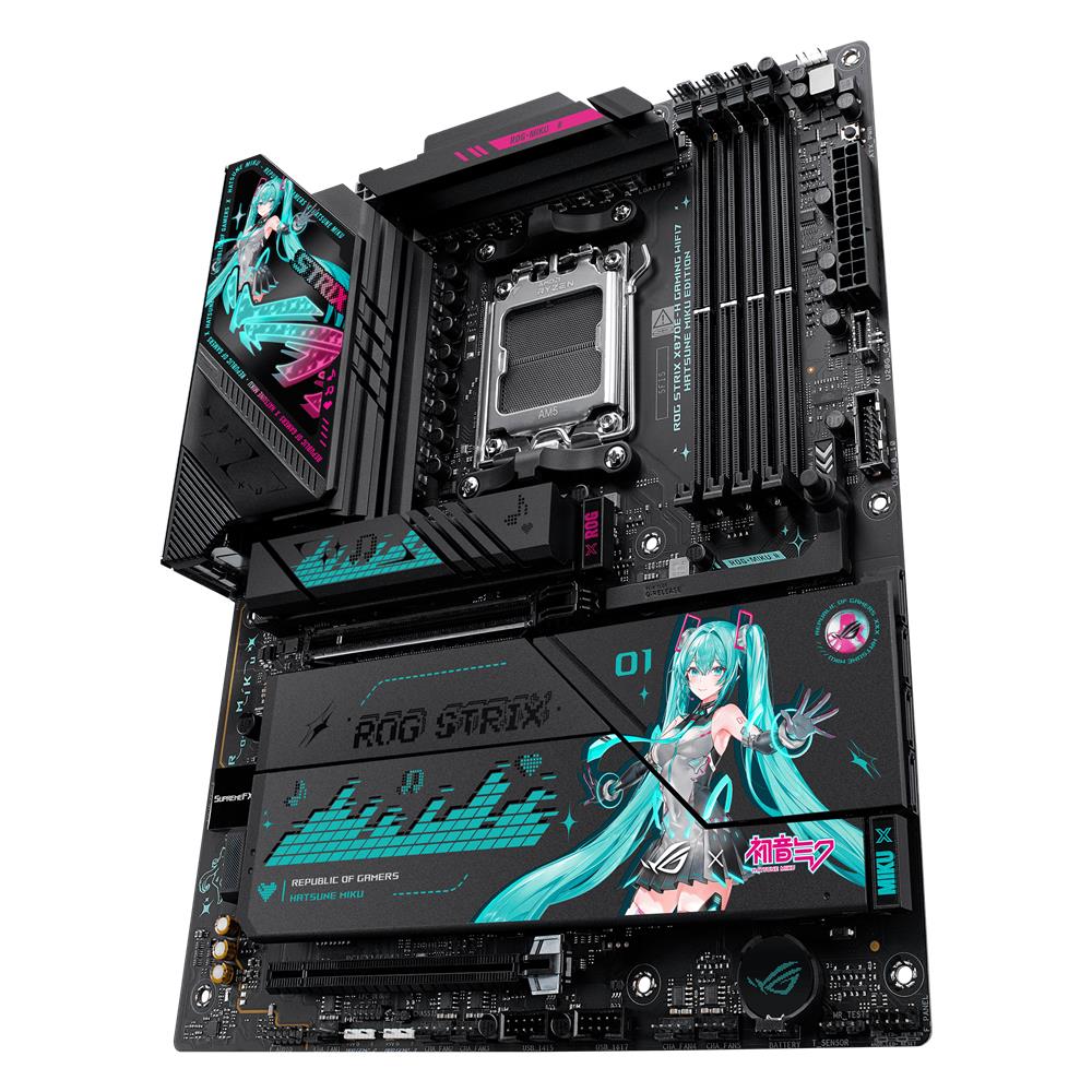 ASUS ROG Strix X870E-H Gaming WiFi7 Hatsune Miku Edition Mainboard AM5 ATX DDR5