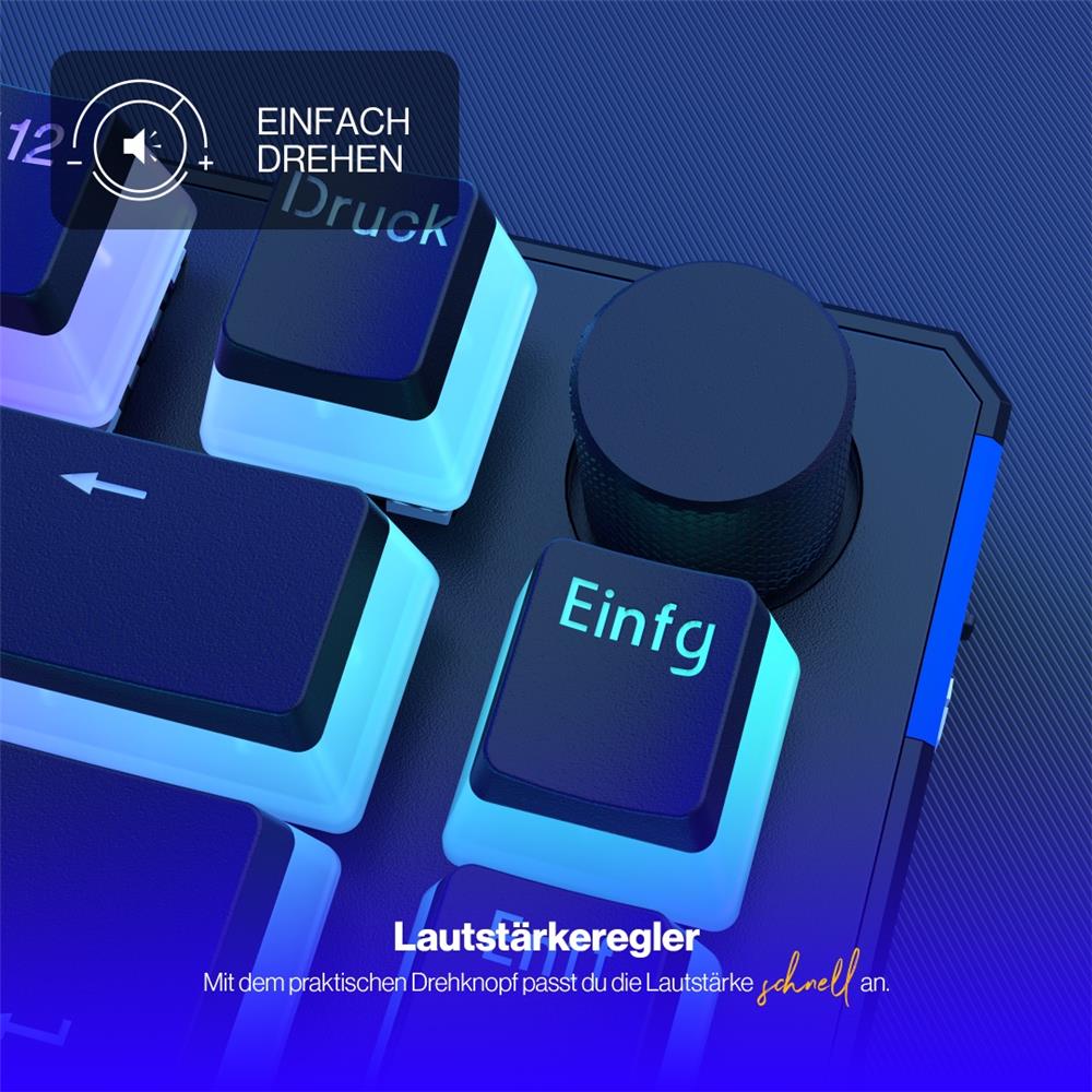 ENDORFY Thock 75 Prozent Wireless Tastatur DE Layout Kailh Box Black Schwarz