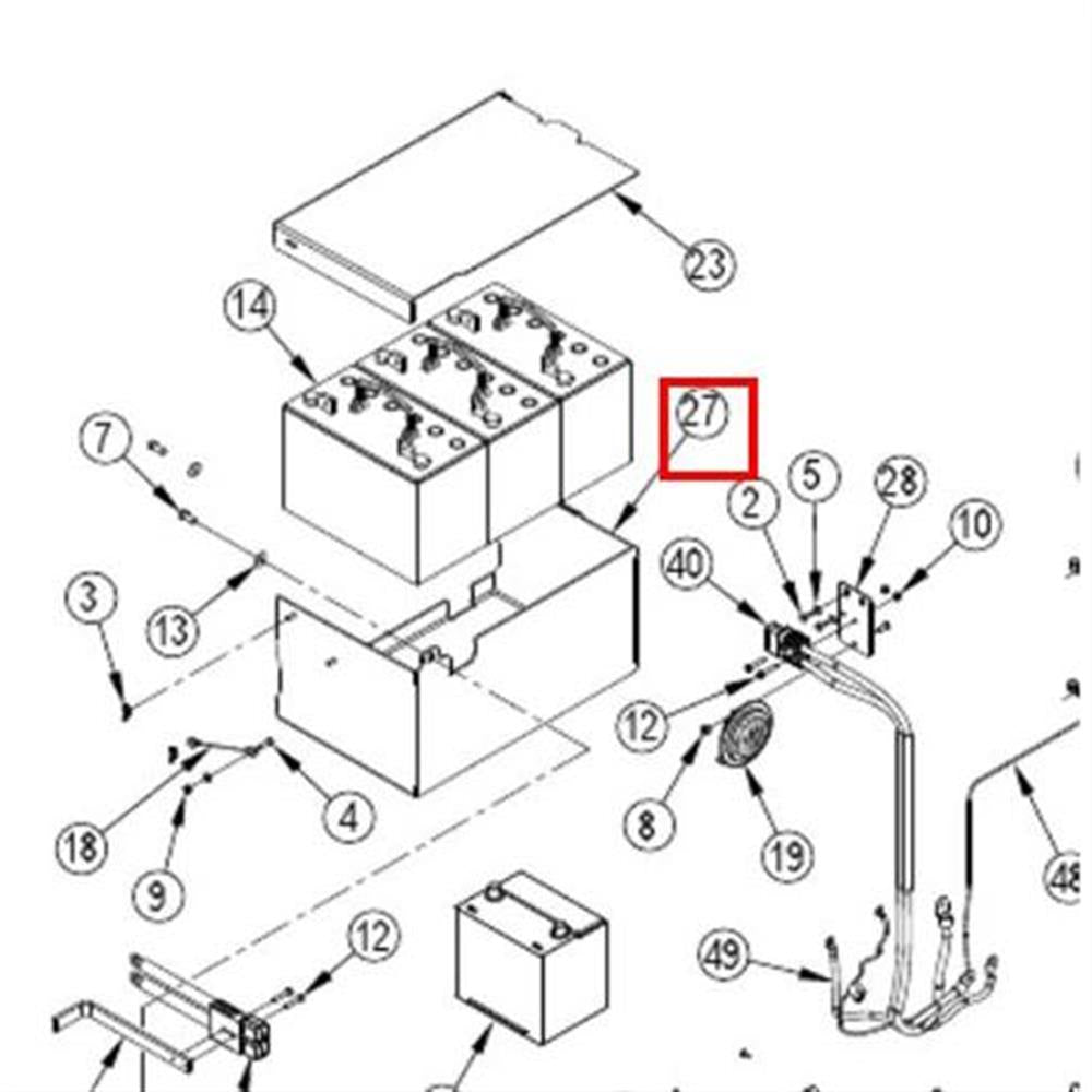 Nilfisk Original 56511177 Batteriekasten-Schweißung Ersatzteil