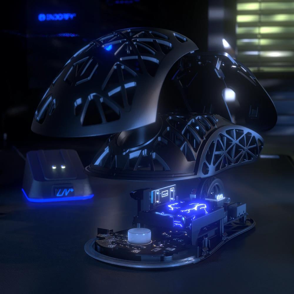 ENDORFY LIV Plus Wireless Gaming Maus mit Ladestation Schwarz