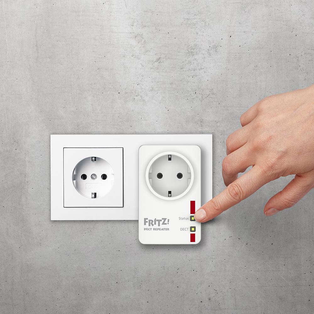 FRITZ!DECT Repeater 100 – Reichweitenverstärker für DECT-Smart-Home-Geräte