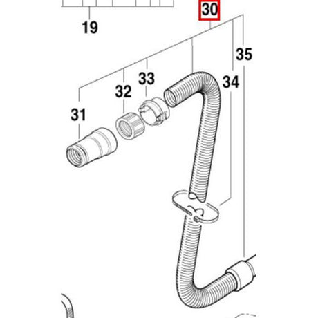 Nilfisk Original 34484 Saugschlauch Ø 32 mm x 3 m