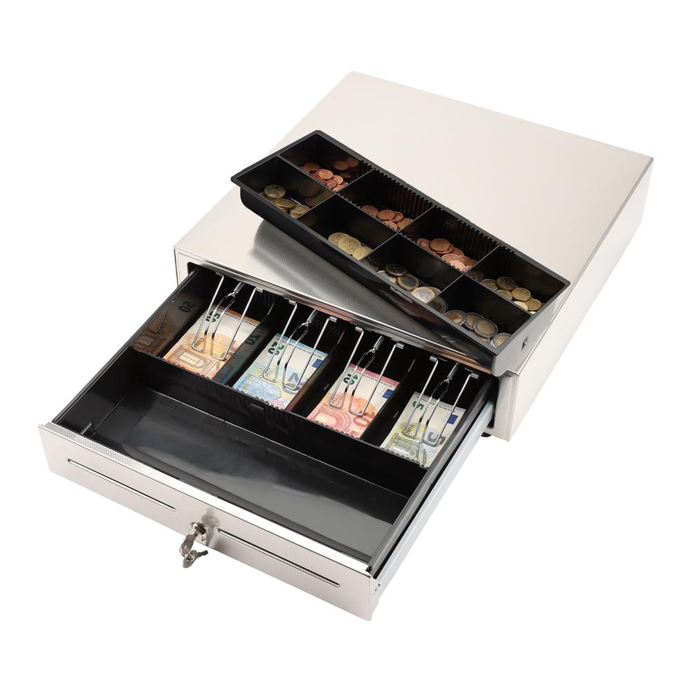 Olympia Kassenlade LD 410AT Metall Geldlade mit Easy Push