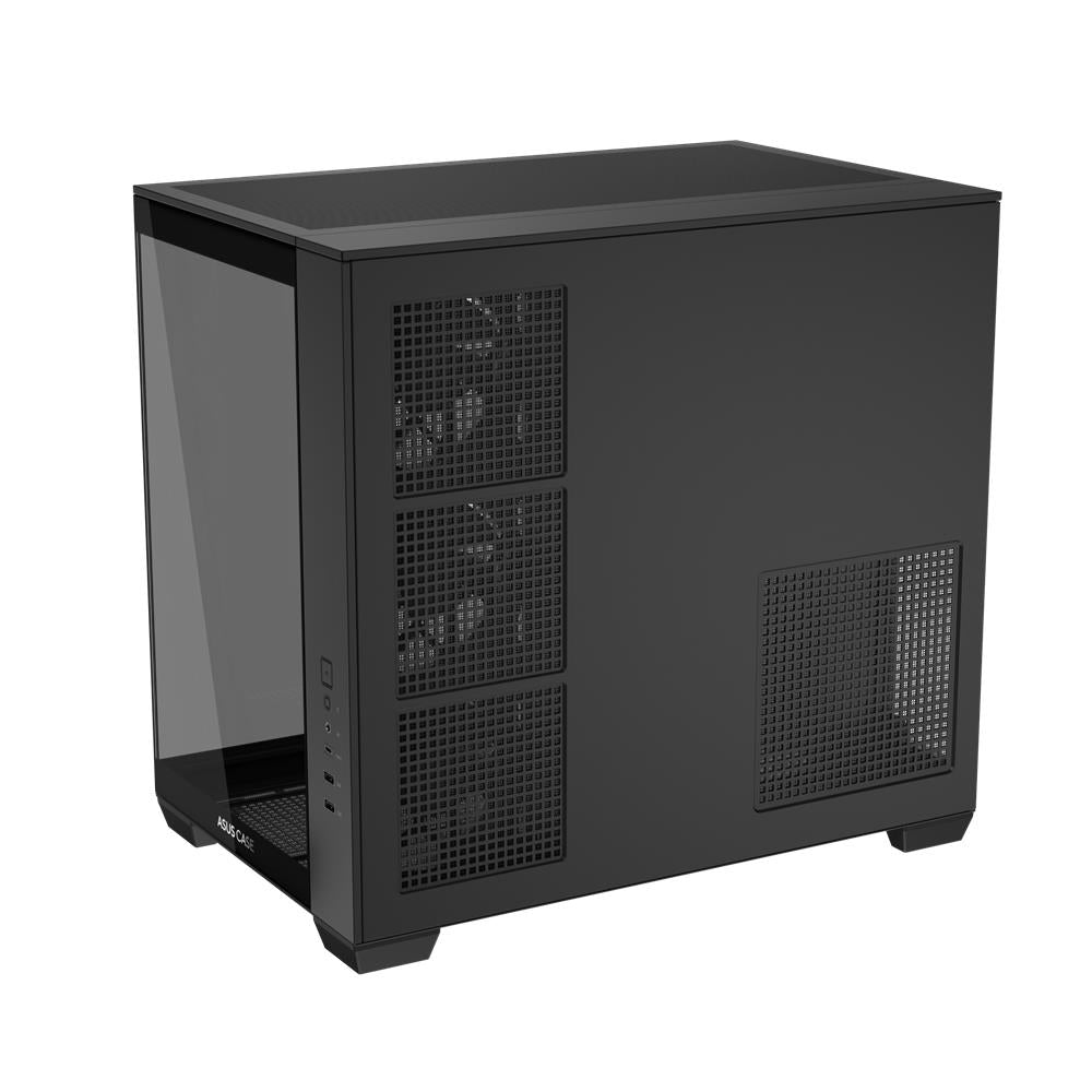 ASUS A32 PLUS TG ARGB Black ATX PC Gehäuse mit Panorama Glas und GPU bis 420 mm