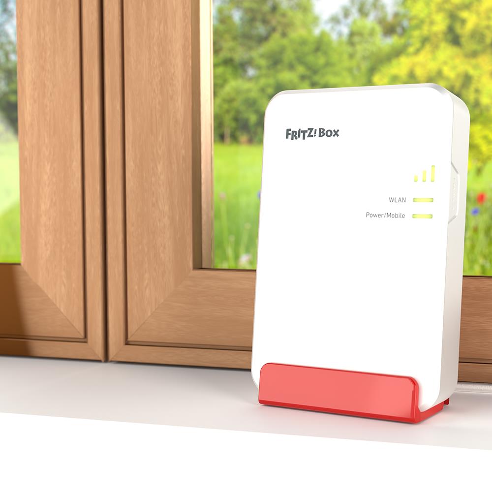 FRITZ!Box 6860 5G – Kompakter 5G-Router mit Wi-Fi 6 & Wandmontage-Option