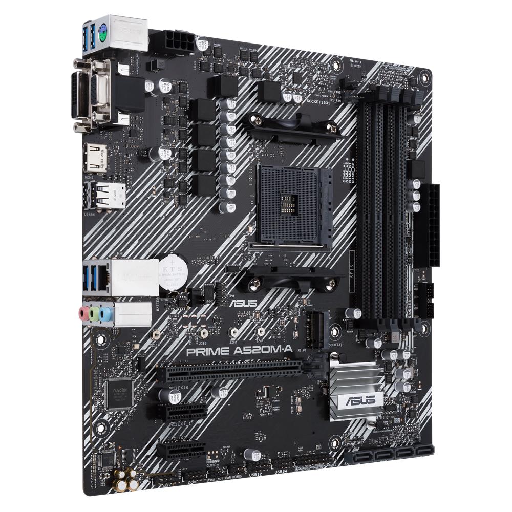 ASUS PRIME A520M-A II CSM Mainboard AM4 micro ATX M.2 USB 3.2