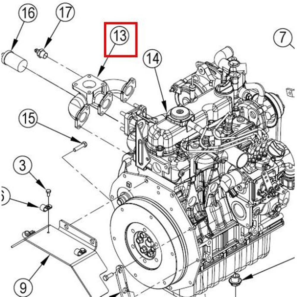 Nilfisk Original 56510207 Mainfold Exhaust Auspuff