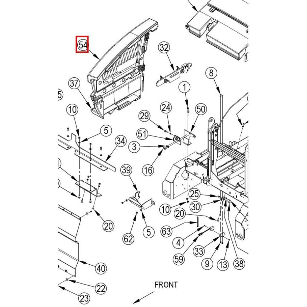 Nilfisk Original 56511182 Right Door Assy Rechter Türanschlag
