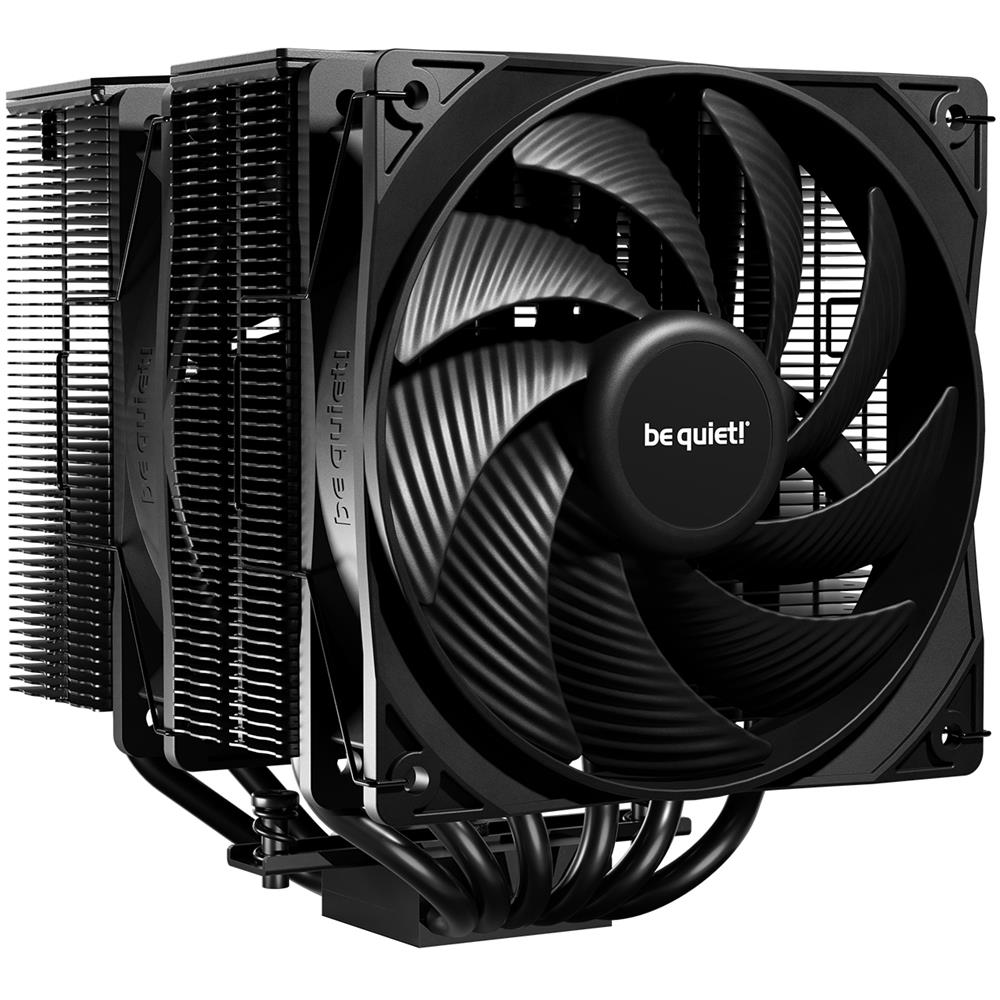 be quiet! Pure Rock Pro 3 Luftkühler beeindruckend hohe Kühlleistung 6 schwarze 6mm Hochleistungs-Heatpipes