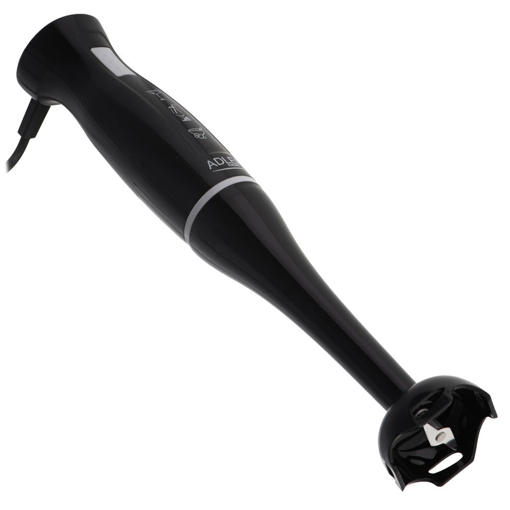 Adler AD 4622 Stabmixer, Pürierstab mit Edelstahlklingen, abnehmbarem Pürieraufsatz, ergonomischem Griff, 300 W, für Suppen, Saucen und Smoothies, Schwarz