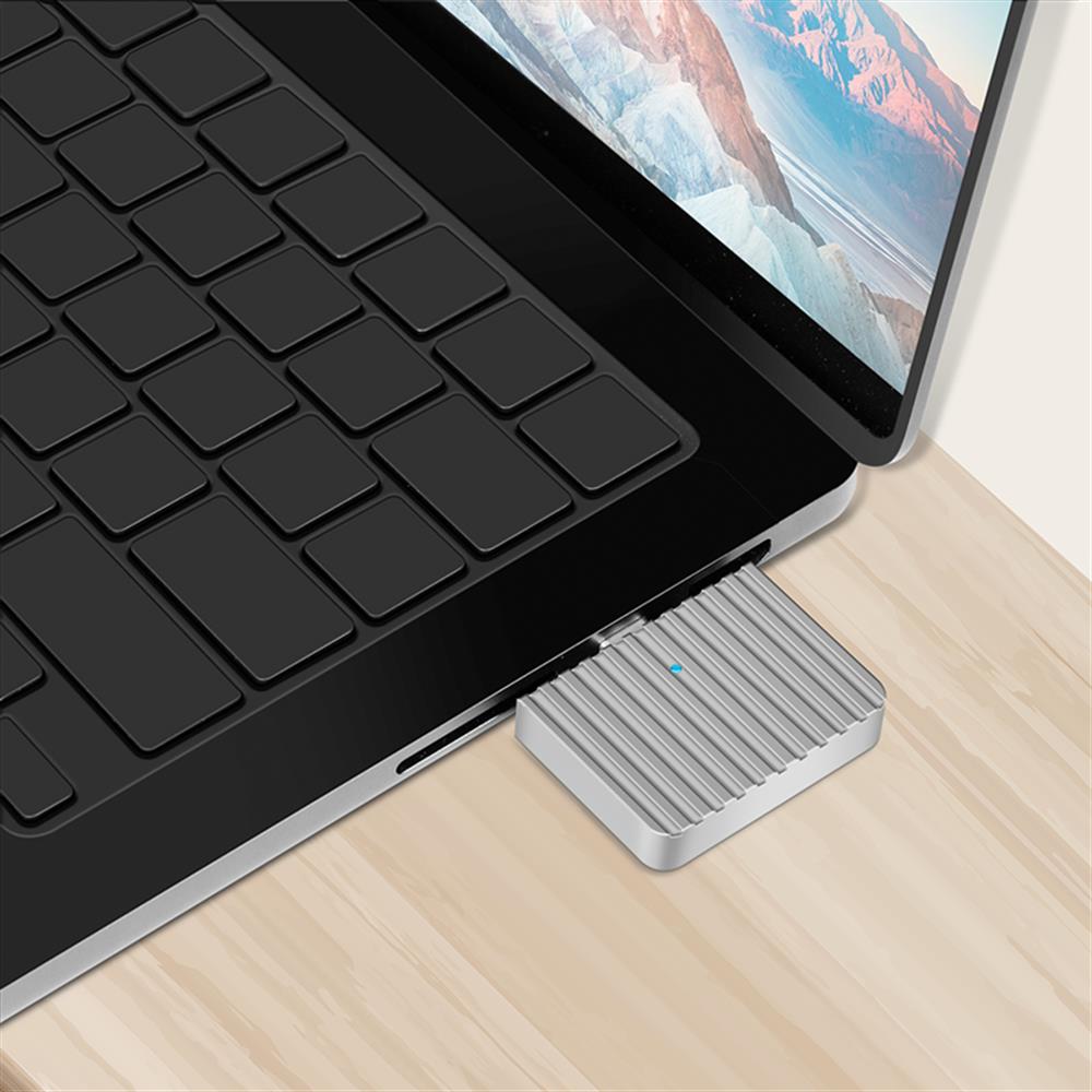 LogiLink USB 3.2 Gen2x1 SSD-Gehäuse, USB-C zu PCIe NVMe, Silber