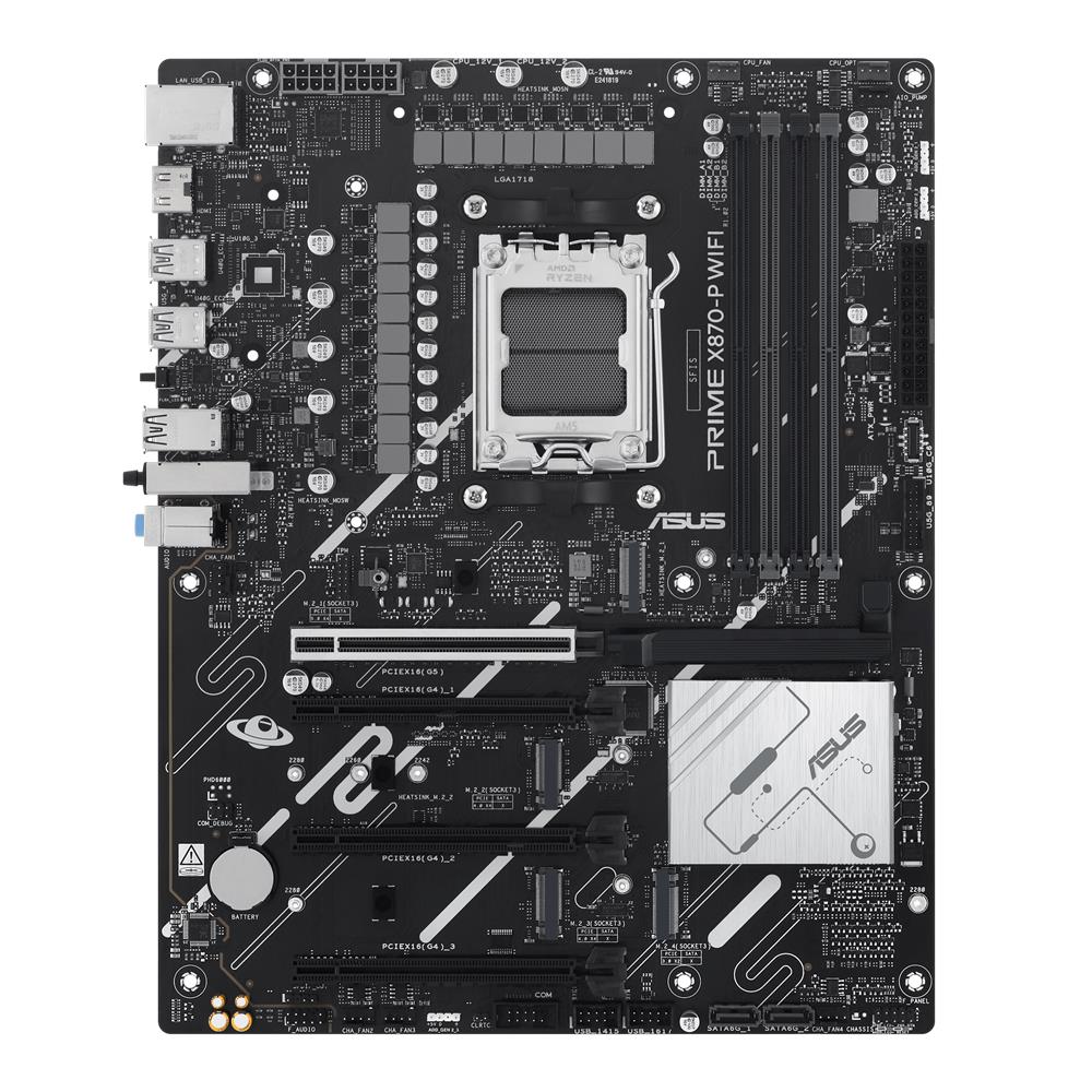 ASUS PRIME X870-P WIFI Mainboard AM5 ATX DDR5 PCIe 5.0 WiFi 7 USB-C 40Gbps