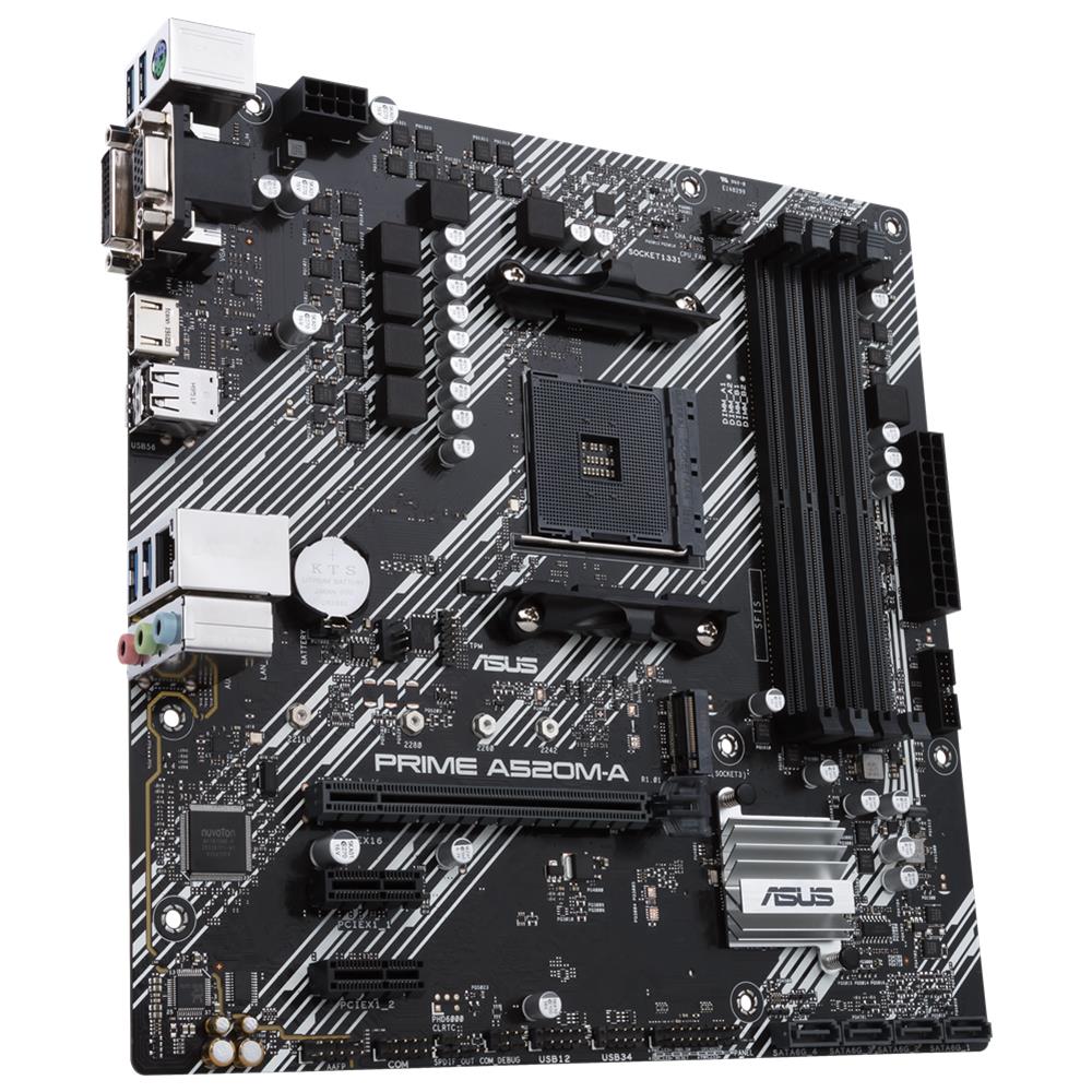 ASUS PRIME A520M-A II CSM Mainboard AM4 micro ATX M.2 USB 3.2
