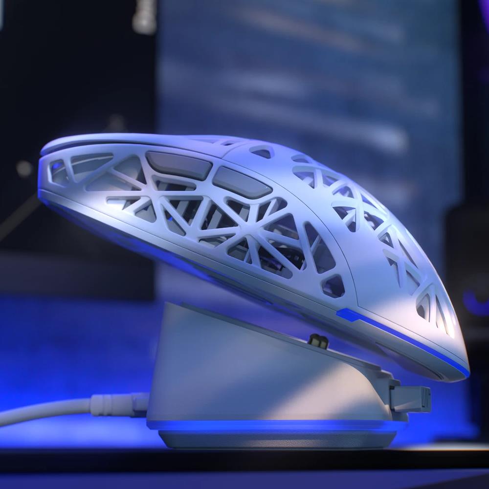 ENDORFY LIV Plus Wireless Gaming Maus mit Ladestation Weiß