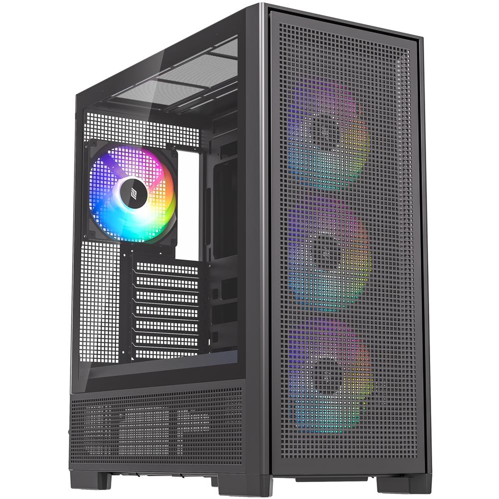 Silentware Air 2000 A-RGB Black – Midi Tower mit Glas-Seitenfenster & 7 RGB-Lüftern für maximalen Airflow
