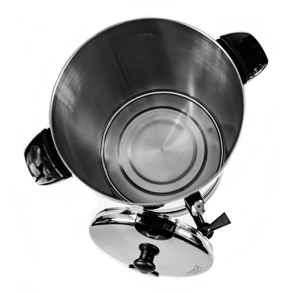 Camry CR 1259 Heißgetränkespender 20 Liter Edelstahl Heißwasserspender Zapfhahn silber