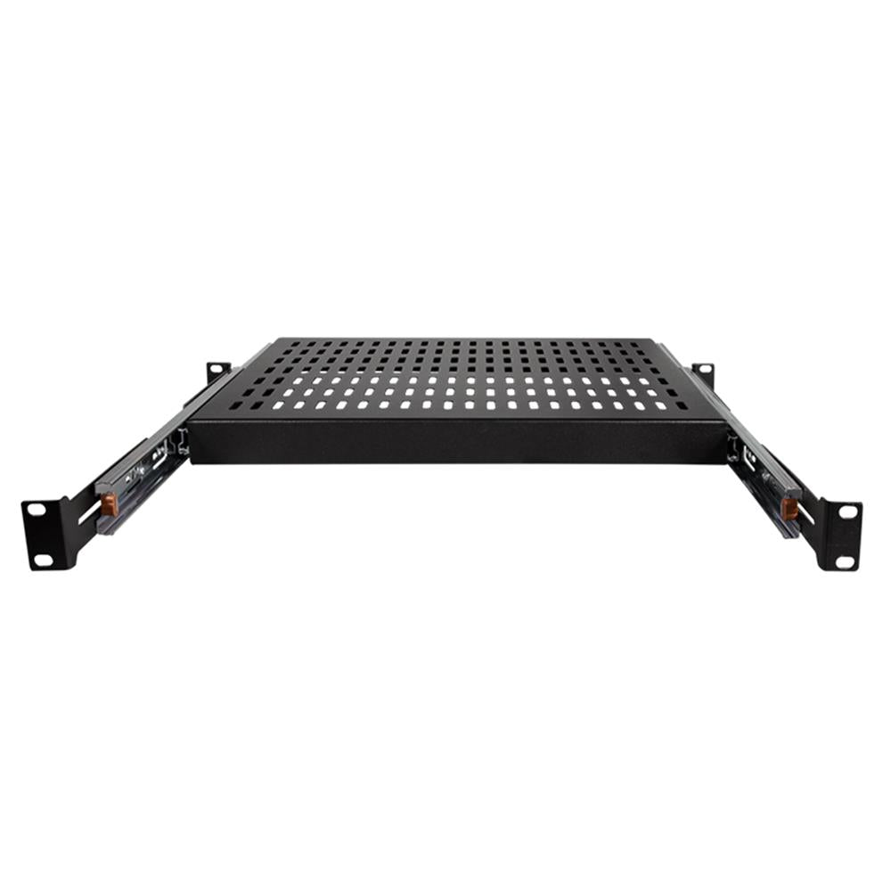 LogiLink SF1S65B Ausziehbarer 19 Zoll Fachboden 35 kg Schwarz