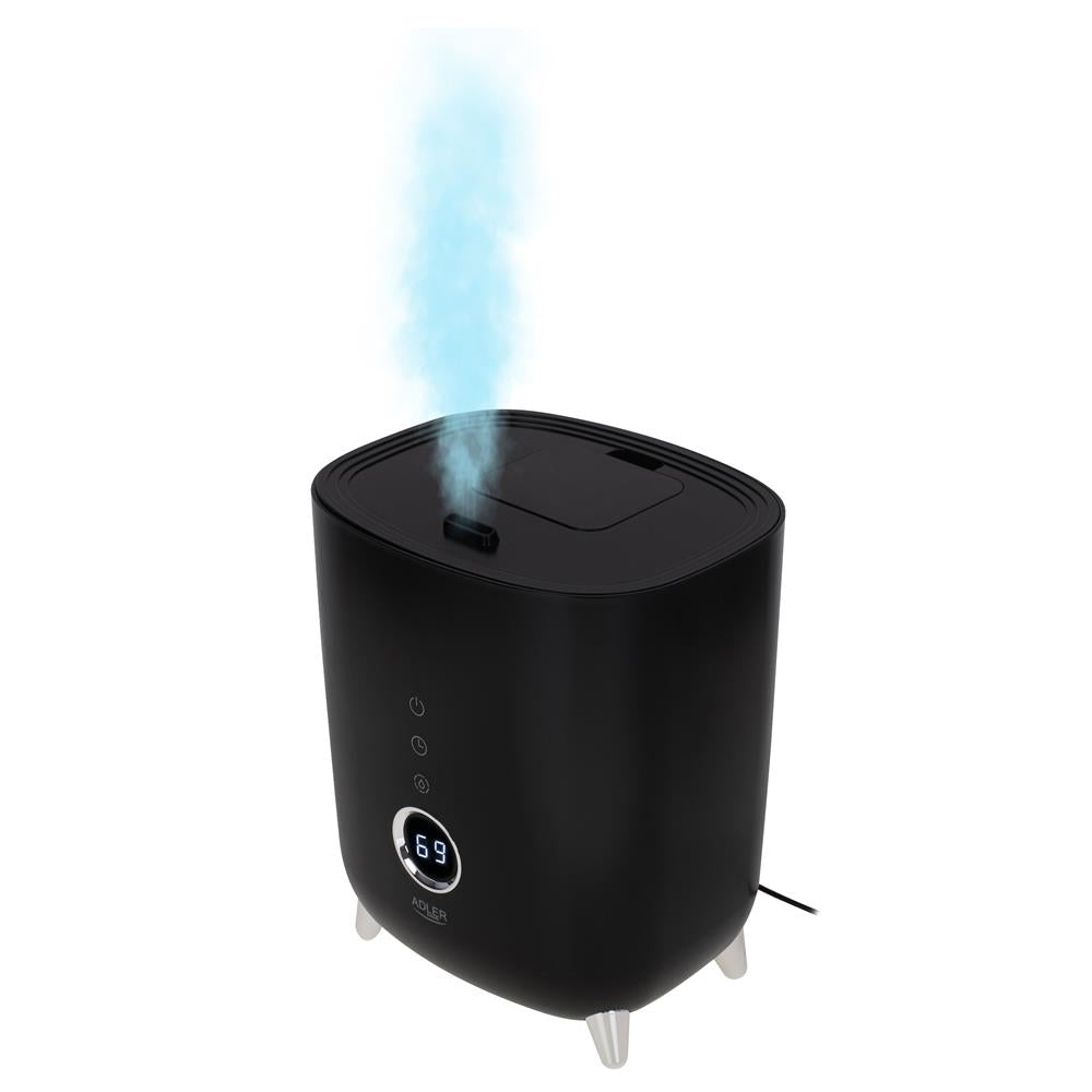Adler AD 7972 Ultraschall Luftbefeuchter elektrisch Humidifier ultra leise schwarz
