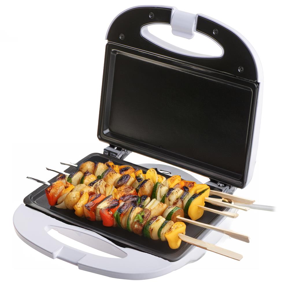 Adler AD 3072 Kompakter Elektrogrill mit antihaftbeschichteten Grillplatten