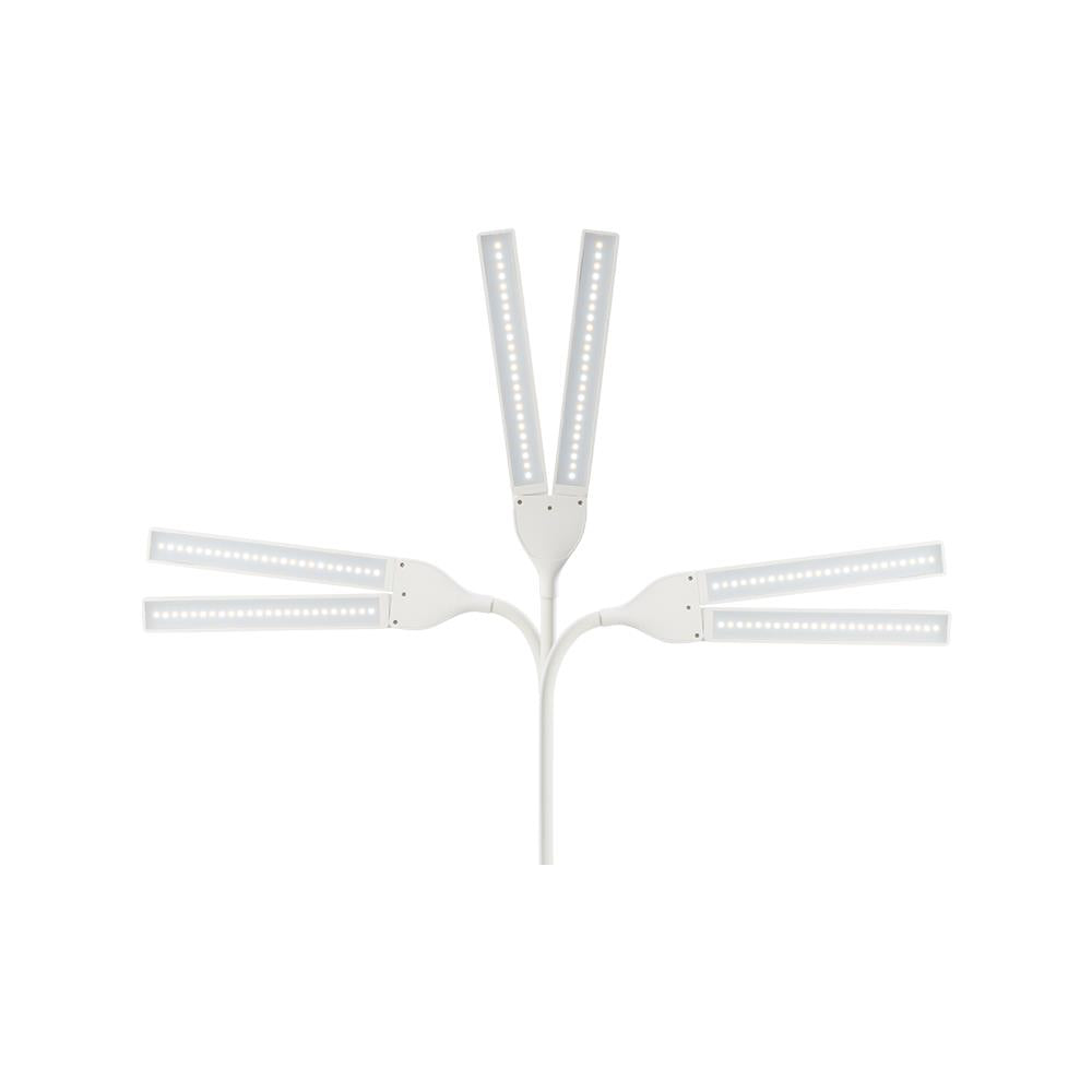 GENIE LED Schreibtischlampe TL48, flexibler Arm, weiß