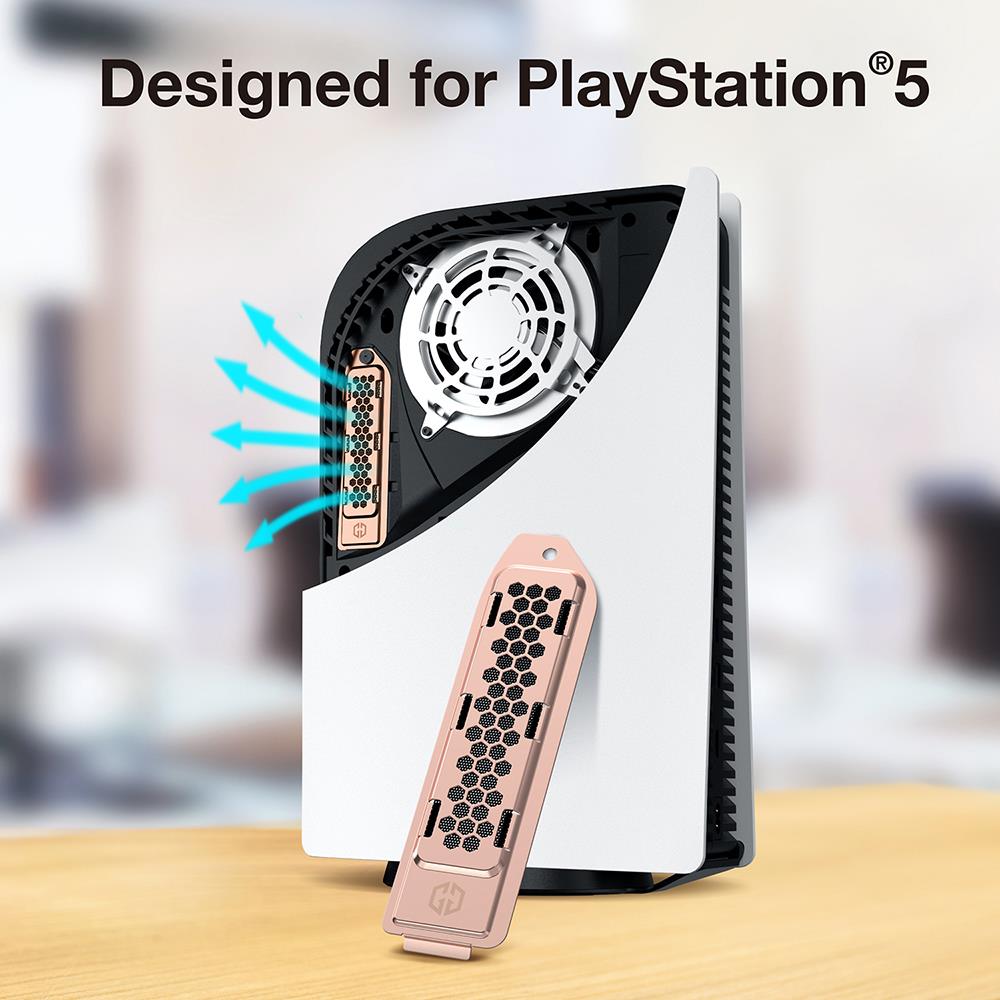 GRAUGEAR Wärmeableitungsabdeckung aus Metall für PS5 M.2 SSD Slot Gold