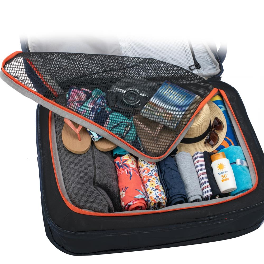 Camry CR 6881b Business Rucksack 24 L erweiterbar, Handgepäck Rucksack 40x20x30 cm, Laptoprucksack bis 15,6 Zoll, RFID, USB, YKK-Reißverschlüsse, wasserabweisend, schwarz